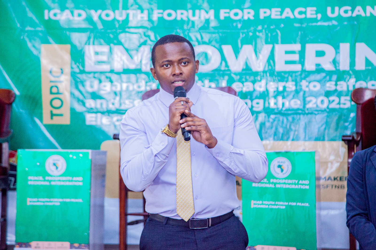 The secretary general (Hon Ayebare Rutakirwa) attended the IGAD YOUTHS SUMMIT at Makerere university