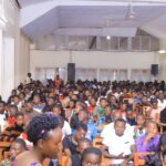 FRESHERS WHEN THE 20TH GUILD GORVERNMENT WAS ORIENTING THEM