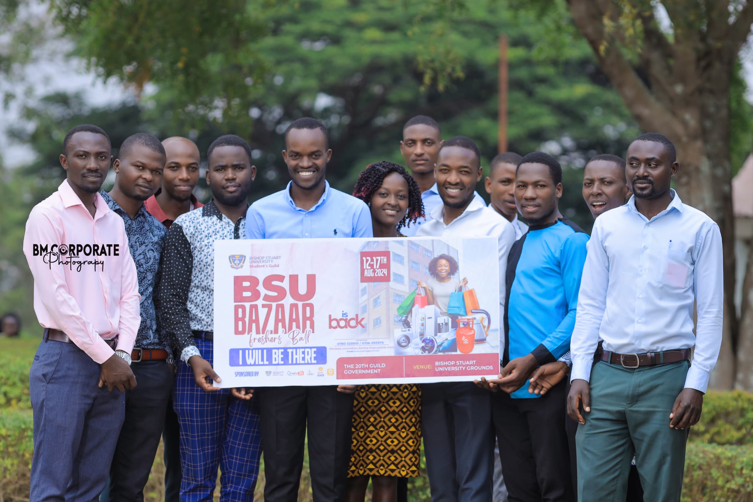 Some of the 20th Guild Government members during Launching BSU BAAZAR