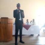 20th Guild President HE Asiimwe Ronald during Guild officials welcoming Freshers today 5th August 2024
