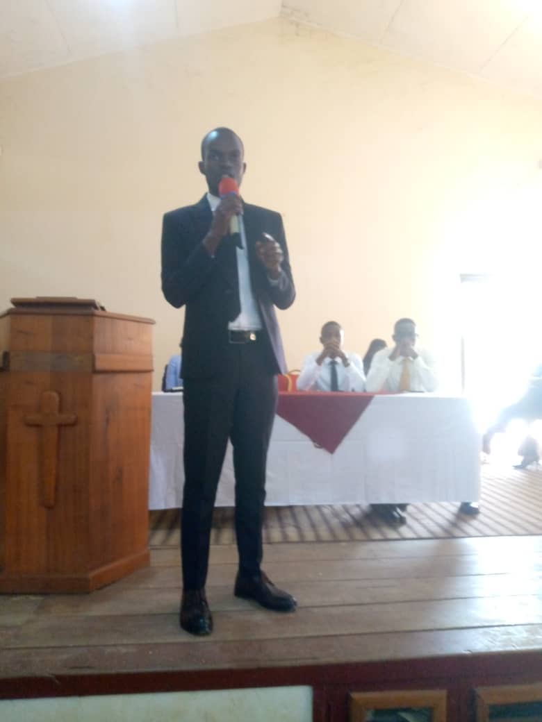 20th Guild President HE Asiimwe Ronald during Guild officials welcoming Freshers today 5th August 2024