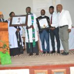 The 20th Guild Government Bidding farewell To Their  Patron Rev. Francis Muhangi during his thanksgiving ceremony and welcoming new Patron Rev. Canon Asaph Kabakyenga