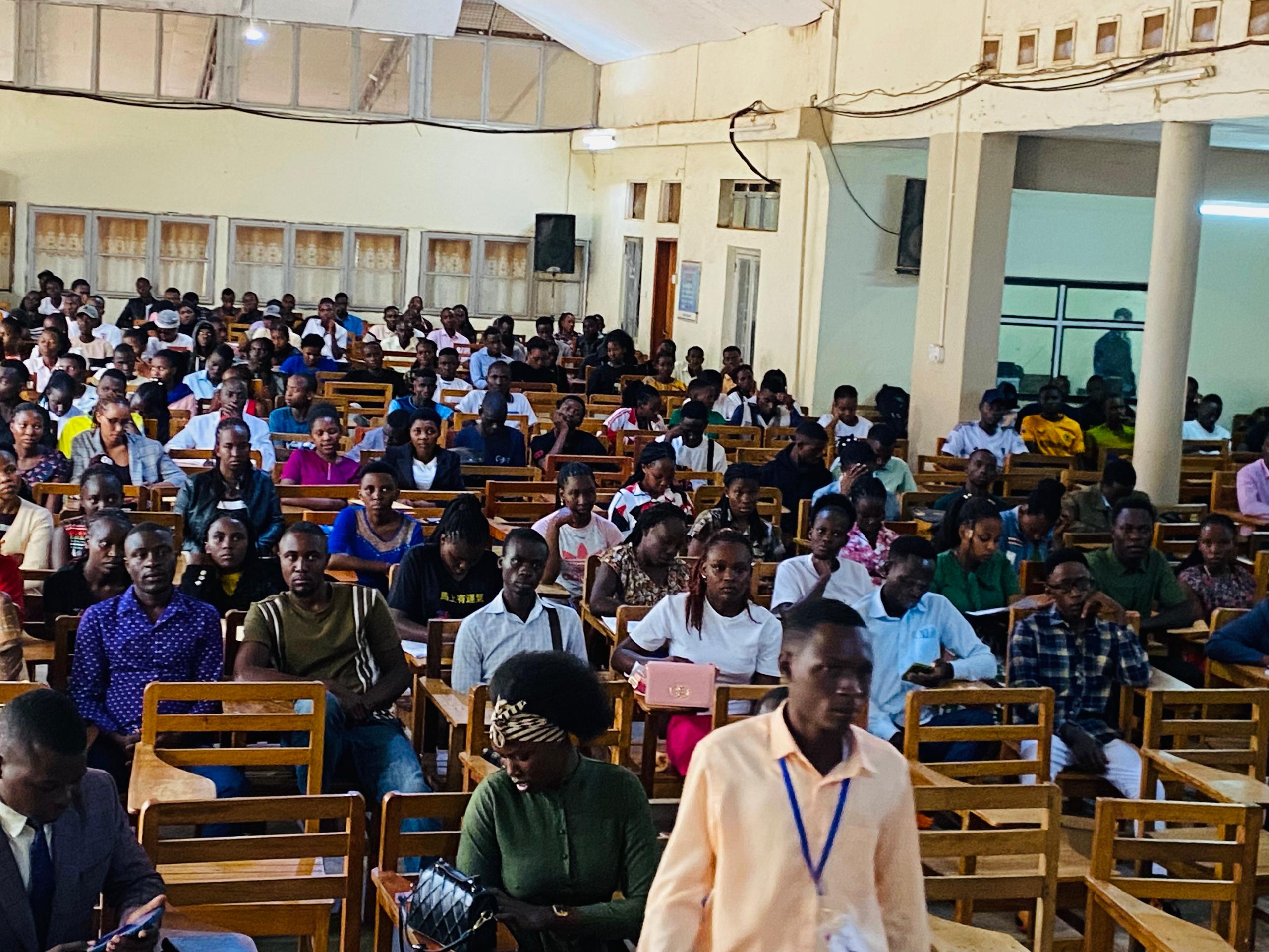New Students being oriented