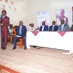 The 21st Guild President welcoming New Students