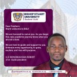 The 21st Guild President welcoming new students